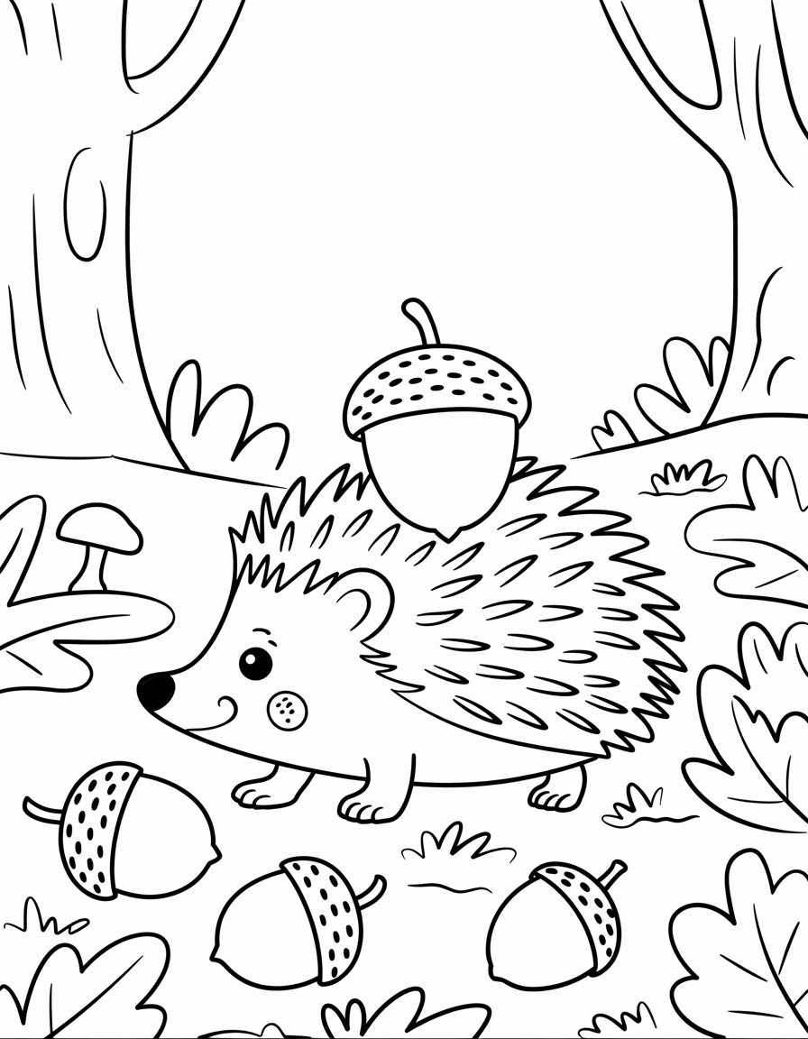 Hedgehog's Acorn Collection